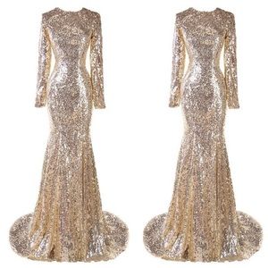 COPY - Beautiful gold sequin gown❤️